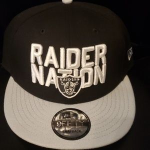 Oakland Raiders New Era 9Fifty Raider Nation Hat